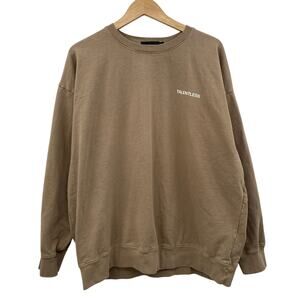 Talentless tan brown crewneck sweatshirt